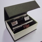 Комплект из серебра 925 пробы (запонки и зажим, арт. 140005/130008)